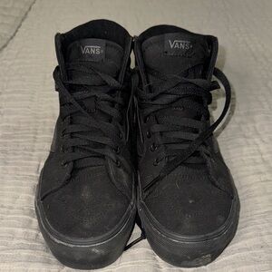 Vans Men's All-Black High-Top Sneakers